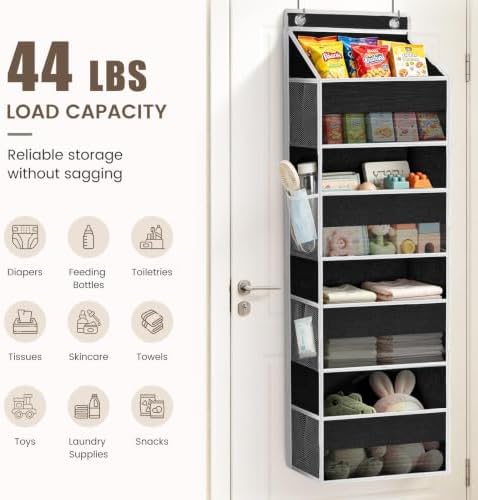 2 Pack 4 Tier Over the Door Organizer Provide Storage Space - Image 5