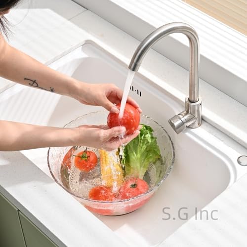 S.G Premium Quality 2 Gallon / 8 Quart Clear Plastic Punch Bowl - Image 4