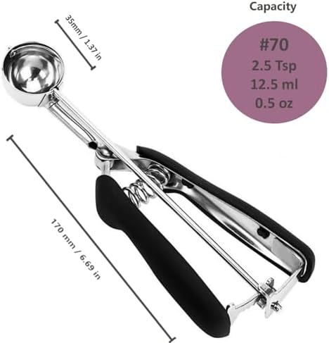 Cookie Scoop, 2.5Tsp/12.5ml/0.5oz Cookie Dough Scoop, Melon Scoop - Image 5