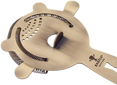Barfly 4 Prong Heavy Duty Bar Strainer, Antique Gold - Image 4