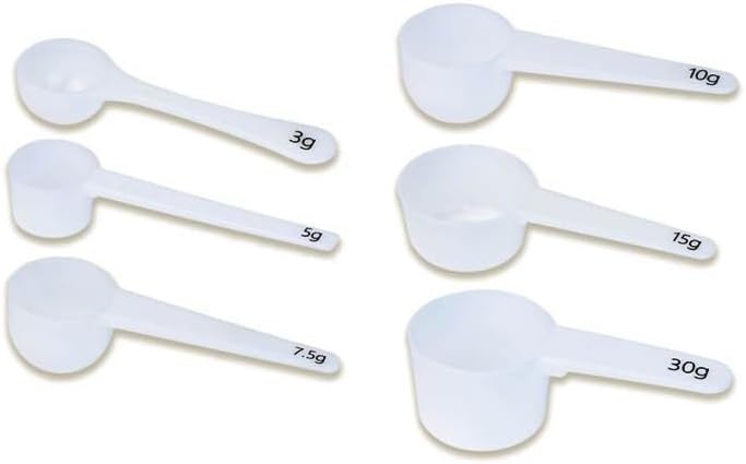 Measure spoons | measuring spoons set of 6 | exact dosing 3 gram scoop - Image 2