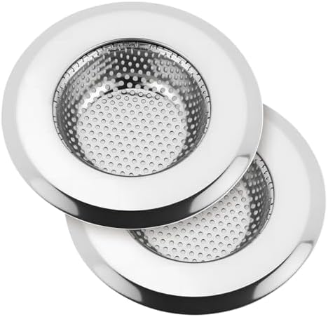 Kitchen Sink Drain Strainer, Premium Stainless Steel Rust-Proof Wide Rim by Unknown