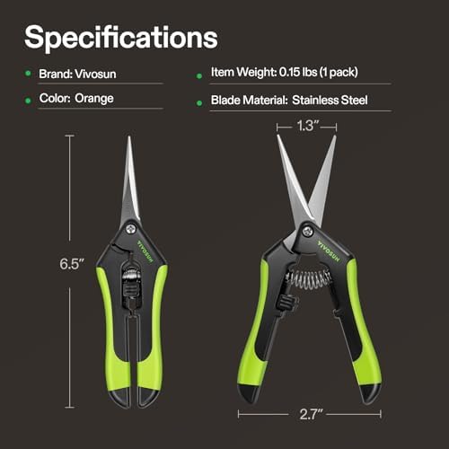 VIVOSUN 6.5 Inch Garden Scissors - Image 6