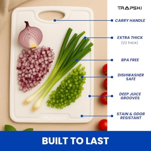 Premium 1/2 Inch Textured Plastic Cutting Chopping Boards | Food-Grade - Image 2