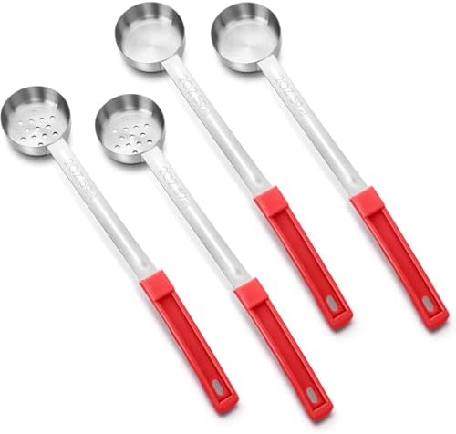Teenyyou 4 Pcs Portion Control Serving Spoons Measuring Ladles by Teenyyou