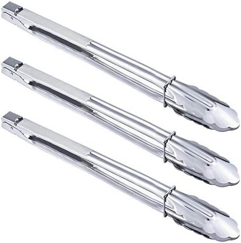 HINMAY Extra Long Stainless Steel Cooking Grilling Tongs by HINMAY