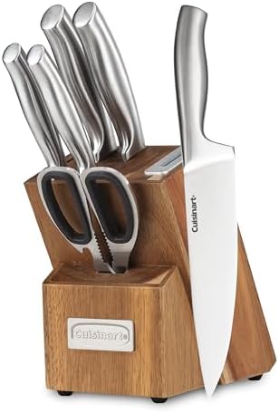 Cuisinart 7 Pc Stainless Steel Essentials Cutlery Block Set by Cuisinart