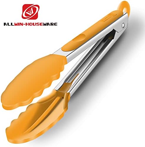 2 Pack Silicone Kitchen Tongs, 9 & 12 Inch, Stainless Steel - Image 5