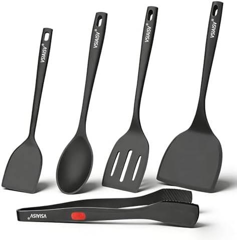 Silicone Spatula Turner Set of 5 by Unknown