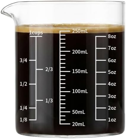 DOPUDO 250ml Glass Measuring Cup by DOPUDO