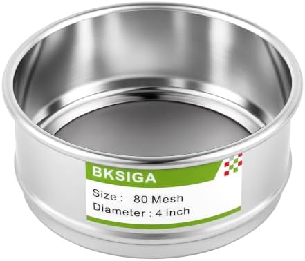 304 Stainless Steel Wire Cloth Lab Sieves, 80 Mesh Test Sieve by Unknown