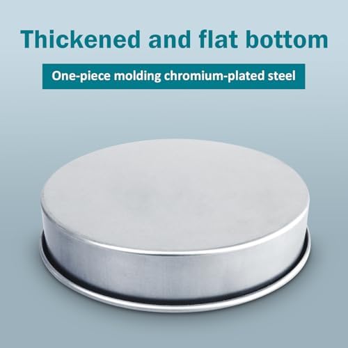 Lab Sieve Pan with Lid, Chromium-Plated Steel Test Sieves Pan, Analysis Sample - Image 6