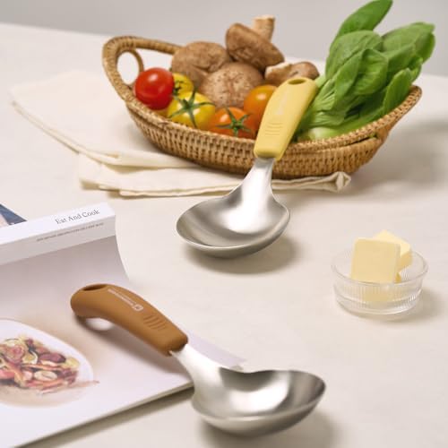 Short Stainless Steel Ladle 220mm – SUS304 Thick Deep Bowl Head - Image 3