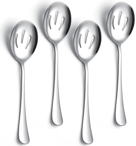 Serving Spoons 8.7 Inches Slotted Serving Spoon Large Cutlery by AYFDISHS