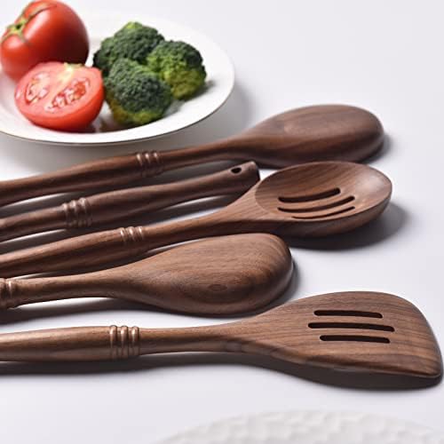 Gudamaye 12 inch Black Walnut Wooden Utensils - Image 4
