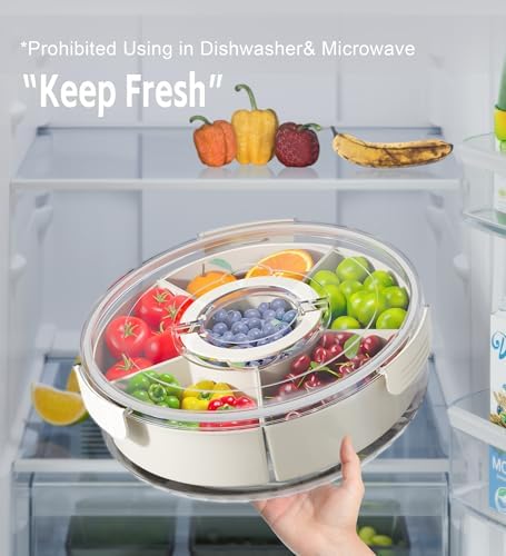 Divided Rotating Serving Tray - Image 5