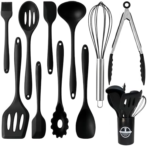 Silicone Kitchen Utensils Set, Nonstick Kitchen Utensils 446°F Heat-Resistant by Unknown