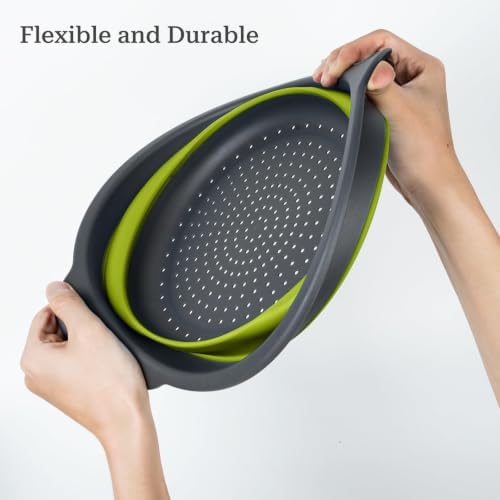 Green Collapsible Colander Set - Image 6