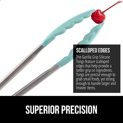 GORILLA GRIP Stainless Steel Kitchen Tongs - Image 3