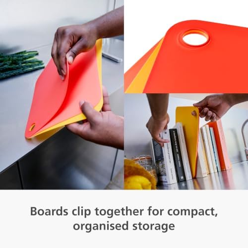 Joseph Joseph Pop Flexible Cutting Board Chopping Mats, 3-Piece Set - Image 2