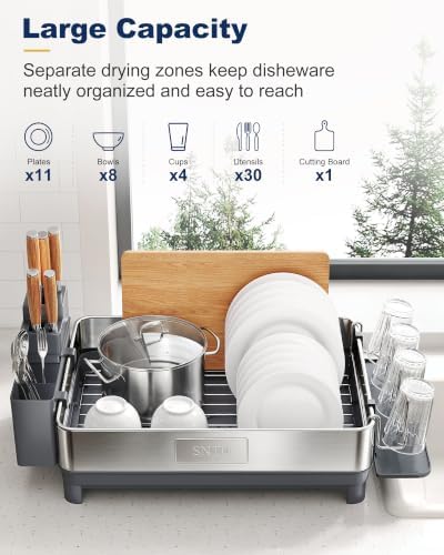 SNTD 304 Stainless Steel Dish Drying Rack - Image 3