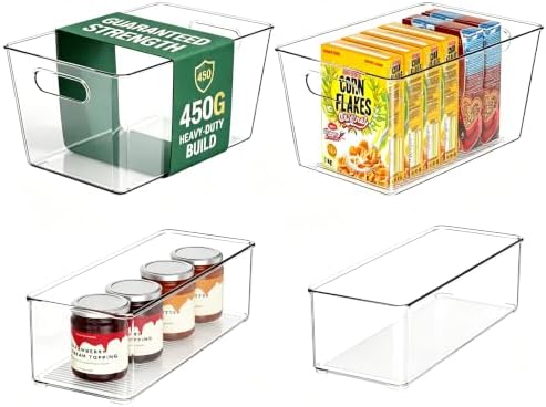 Set of 4 Pantry Organizers and Storage by JOYMEEZO