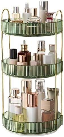 360° Rotating Makeup Organizer, Large Capacity Skincare & Cosmetics Storage by Oifecsie