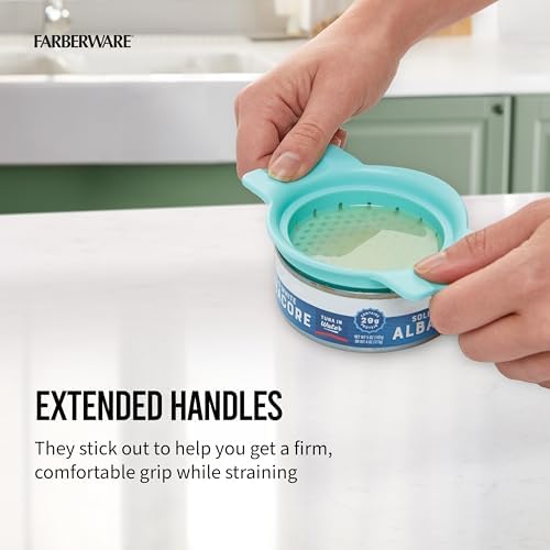 Farberware Classic Can Strainer and Colander, Aqua Sky - Image 4