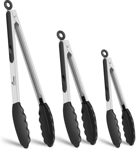 HOTEC Stainless Steel Kitchen Tongs by Hotec