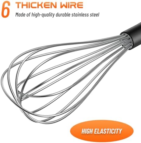 NileHome Whisk Set 8" 10" 12" Kitchen Whisk - Image 3