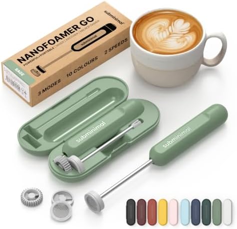 Subminimal NanoFoamer GO Rechargeable Handheld Milk Frother by subminimal%E2%84%A2