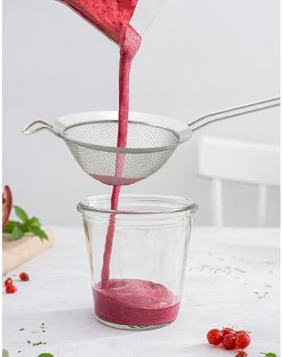 HIC Kitchen Fine Double Mesh Strainer, 18/8 Stainless Steel, - Image 3