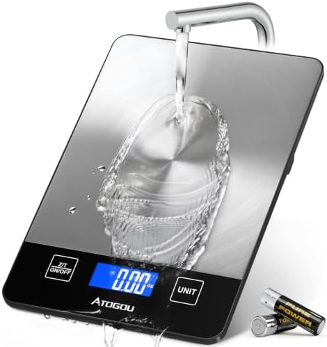 Atogou Food Scale - 33lb Digital Kitchen Scale Ounces Grams by ATOGOU
