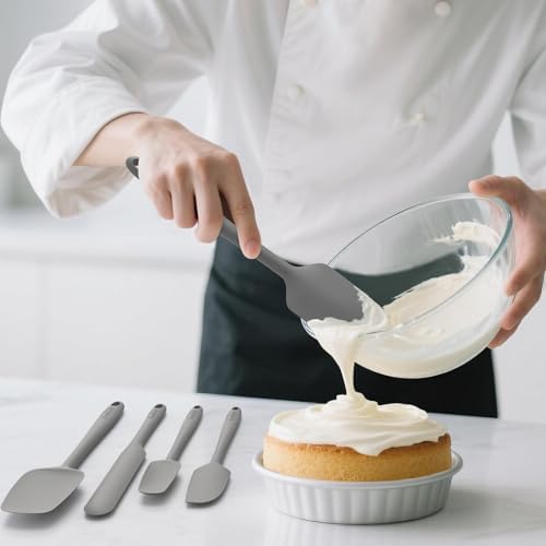 Coukre Silicone Spatula Set of 5, High Temperature Resistant, Food Grade - Image 6