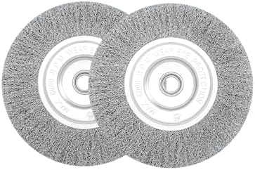 Wire Wheel Brush 6in Fine Crimped Steel 0.008" by OSFTBVTFunctionalTools