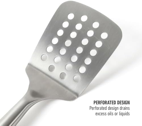 Calphalon Slotted Turner, Kitchen Flipping Spatula, Slotted Spatula, Stainless - Image 5