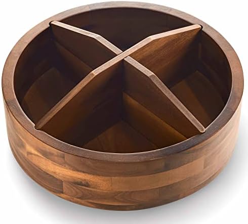 TIDITA 12" Wooden Lazy Susan Organizer by TIDITA