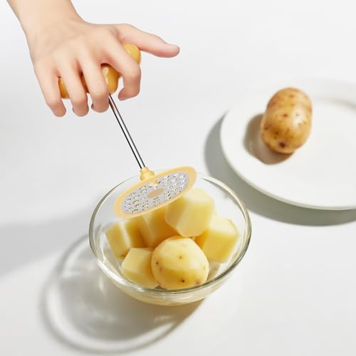 Foldable Potato Masher, Folding Stainless Steel Head, Stores Flat, Space Saving - Image 3