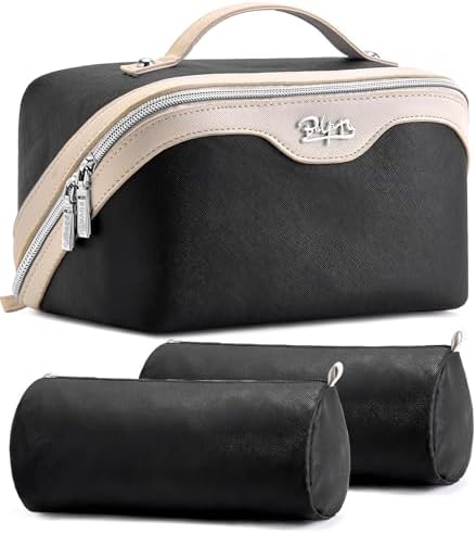 BOYATU Travel Makeup Bag Organizer Cosmetic Bag: 3 Pcs Set Make up Bags by BOYATU