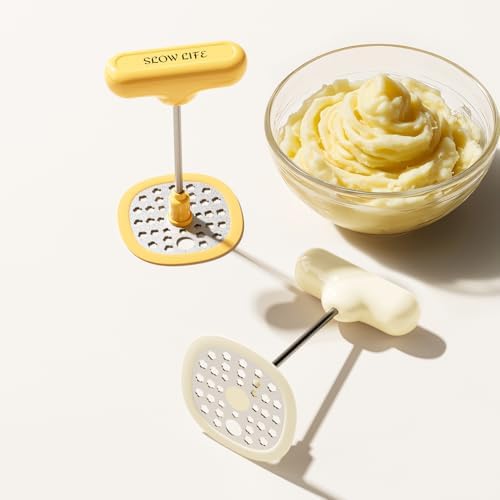 Foldable Potato Masher, Folding Stainless Steel Head, Stores Flat, Space Saving - Image 4