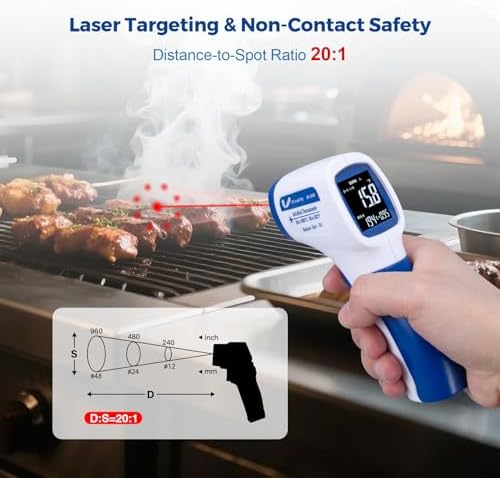 Ring Laser DS20:1 Infrared Thermometer Temperature Gun - Image 3