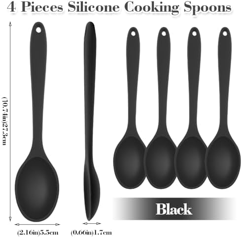 Silicone Spoons for Cooking, Mixing and Stirring - Image 3