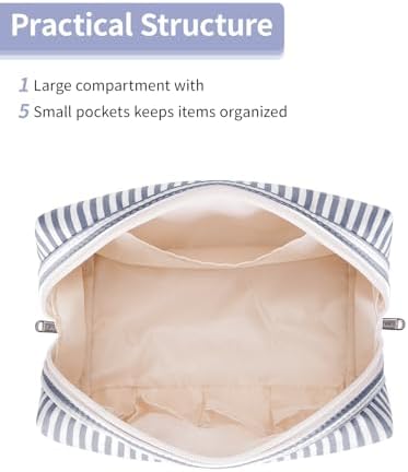 Narwey Makeup Bag Travel Toiletry Bag, Cosmetic Bag - Image 2