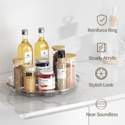 LAMU 4 Pack 12'' Lazy Susan Organizer Turntable - Image 3