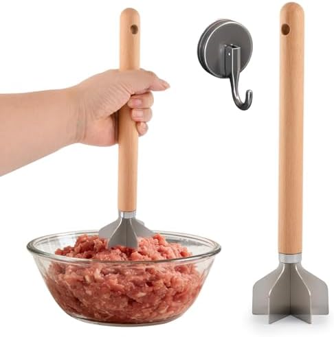 Meat Chopper Stainless Steel Meat Masher by Unknown