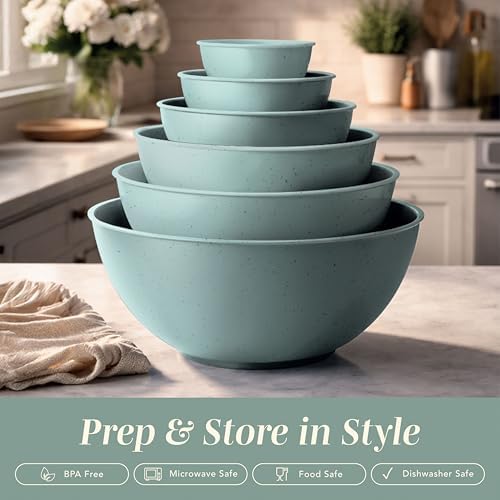 COOK WITH COLOR Mixing Bowls with TPR Lids - Image 3