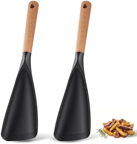Cooking Spoon for Nonstick Cookwares, Wood Handle Spoon for Stirring by Unknown