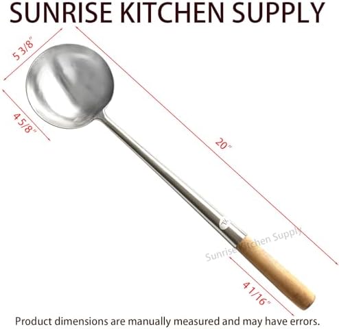 Sunrise Commercial Grade Wok Ladle 19.5" - Image 5