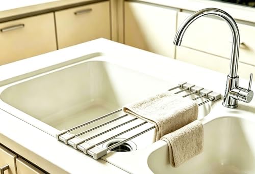 Ahyuan Roll up Dish Drying Rack Over The Sink Kitchen Roll up Sink Drying Rack by Ahyuan