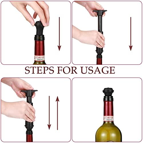 Honoson 24 Pieces Silicone Wine Stoppers Vacuum Seal Reusable - Image 4